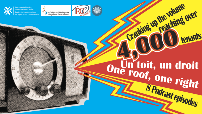 The podcast ‘Un toit, un droit’ (One roof, one right) is a series of eight podcast episodes on the social and community housing sector.