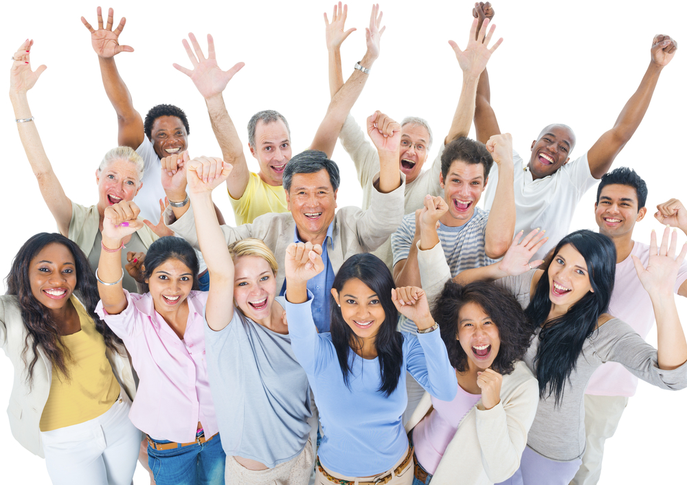 Large,Group,Of,People,Celebrating