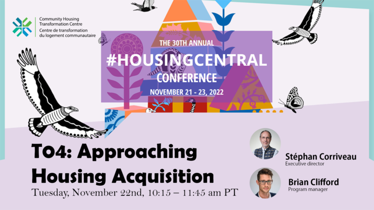 Housing Central Conference - BCNPHA Promo - T04: Approaching Housing Acquisition