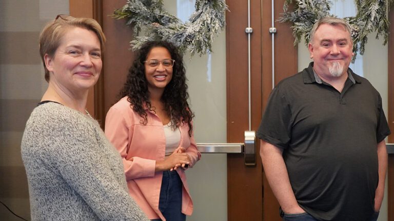 Centre Project Managers, Amanda, Shekara and Dwayne