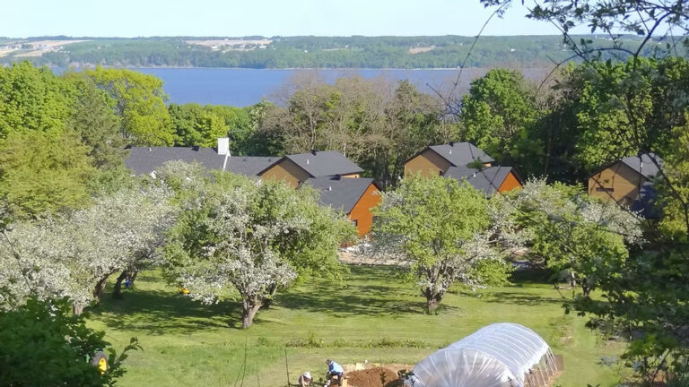 Vue aérienne de Co habitat Neuville