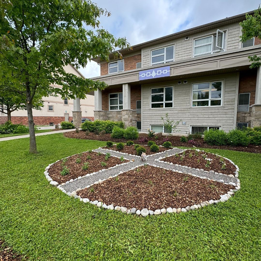 A Brantford Native Housing-managed residential building on Alfred St., Brantford, ON